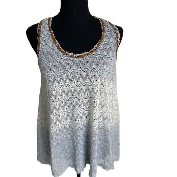 #308 ANTHROPOLOGIE THREAD & SUPPLY Lace Tank Top - Picture 1 of 3